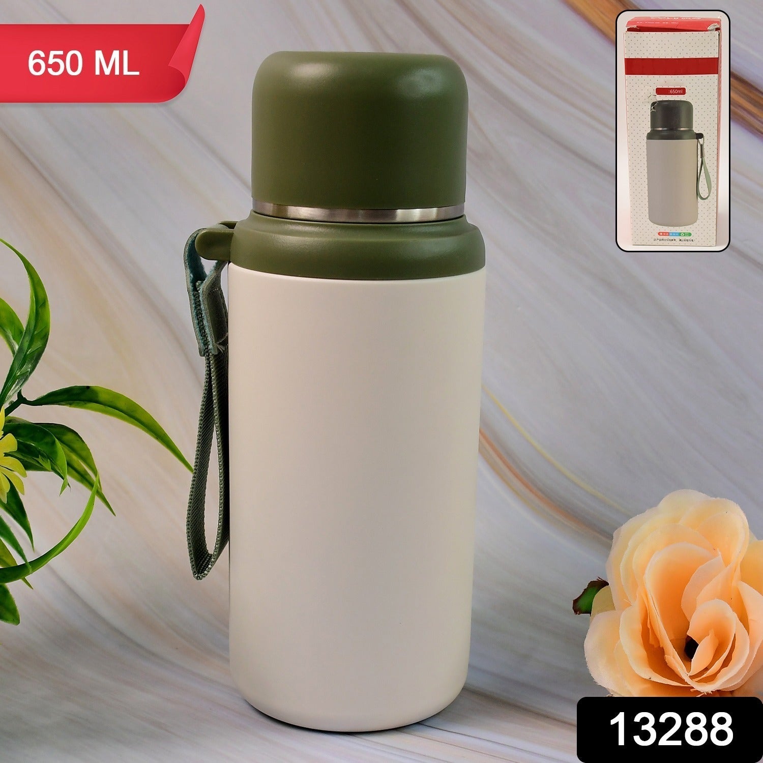 Stainless Steel Mug / Bottle Vacuum Insulated Cup With Handle, Small Cup & Straw (650 ML) Stainless Steel Mug / Bottle Vacuum Insulated Cup With Handle, Small Cup & Straw (650 ML)